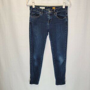 Pilcro And The Letterpress Women's Size 28 Jeans Low Rise Straight Zipper Hem